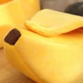Miniatyrbilde 4 av 5: Bananformet Katteseng Hus Morsom Søt Koselig Kjæledyr Katte Rede Varm Komfort Myk Vasket Gul M Yellow