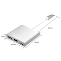 Pikkukuva 4 / 5: Type-C - USB-C 4K HDMI USB 3.0 3-in-1 Hub-sovitin kaapeli Apple Macille