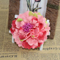Miniatyrbilde 1 av 5: DIY Hodeplagg Hårtilbehør til Bryllup Bryllup Flokkering Stoff Rød Rose Blomst Hårnål Hårklipp Bryllupsfest Tilbehør B-pink