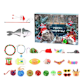 Miniatyrbillede 2 af 4: Katte Adventskalender 2024, 24 Dages Jule-nedtælling med Assorterede Interaktive Kattelegetøj til Indendørs Katte Kæledyr Overraskelsesjulegaver til