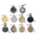 Pikkukuva 3 / 5: Steampunk-tyylinen vintage-tyyli quartz-taskukello ketjulla 7