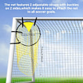 Miniatyrbild 5 av 5: Fotbollsträningsnät 1/2 st Nät fotbollsträningsmål Nätmål Ungdom Fri sparkträning Skytte Fotboll Topshot 2 pcs
