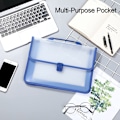 Miniatyrbillede 5 af 5: A4 plastikmappe, 3 transparente polypropylenmapper