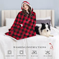 Miniatyrbilde 6 av 6: 1 stk Oversized Fleece Hoodie-teppe Mykt Koselig Varmt Stort Hoodie Super Mykt Koselig Julegenser for Voksne, Menn og Kvinner