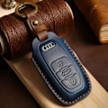 Miniatyrbild 3 av 3: Fodralet passar endast för Audi A6 nya Q3-fodral Q5 läder A3 en-knapps startmodell