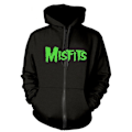 Miniatyrbillede 1 af 2: Misfits Mænds Skull Full Zip Hoodie L Sort Sort Black L