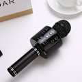 Miniatyrbild 1 av 7: Trådlös Bluetooth-mikrofon för barn, portabel karaoke-sångmaskin, leksaker/presenter för pojkar och flickor, högtalare för smartphones och datorer black