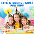 Miniatyrbild 2 av 7: Födelsedagshattar, Set med 10 Happy Birthday Konformade Partyhattar för Barns Födelsedagsfest - Partyartiklar och Dekorationer från PixiPy C