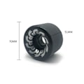 Miniatyrbilde 2 av 5: 4 stk. Skateboardtilbehør Dobbel Warping 70x51mm 82a Glideplate Slipeskive Longboard Hjul