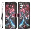 [SC]YX-2501 Leather Case Compatible with Samsung Galaxy A26 5G A16 5G 4G Pattern Print Wallet Case with La-P Butterfly Tree