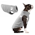Pikkukuva 1 / 5: Talvi Ulkoilutakki Koiralle Fleece-Liivi Pienille ja Keskikokoisille Koirien Ranskalaisen Bulldogin Pennun Koiran Kissan Vaatteet Nyörillä Harmaa M gray