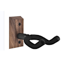 Miniatyrbild 1 av 9: Väggfäste för gitarr i trä, massiv trähängare lämplig för akustisk elgitarr bas folk ukulele mandolin Black Walnut 2pc
