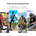 Miniatyrbild 7 av 7: Cykelvevarmsavdragare, Universal Silver Cykelvevarm Cykelverktyg