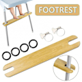 Miniatyrbild 1 av 5: Fotstöd i trä för Hög Tålig Stol Fotstöd Bekvämt Stöd för 4,2 cm Lång Stol Newway