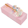 Miniatyrbilde 4 av 10: 24 Karat Gullbelagt Diamantrose 24k Rose i Gaveinnpakning gull