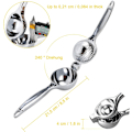 Miniatyrbillede 4 af 5: Citronpresser citruspresser diameter 7cm manuel citronpresser clip