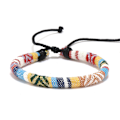Pikkukuva 6 / 6: Boho-surffari rannekoru miehille ja naisille - juhla- ja ranta-asuste - käsintehty - vedenpitävä ja säädettävä