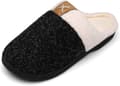 Dam & Herr Tofflor Vinter Varma Minnesskum Tofflor Inomhus Utomhus Halksäkra Tofflor Black 44/45