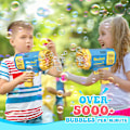 Miniatyrbild 3 av 5: Leksaker för 3-8 år gamla pojkar och flickor: 2-pack bubbelmaskin för barn med bubbellösning