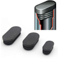 Miniatyrbilde 4 av 5: Plasthetter for møbelben Ovale hetter for stolben Plasthetter for møbelben Ovale hetter for trampolinestoler 20 stk (15x30mm)