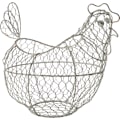 Pikkukuva 1 / 4: Kananmunakori, kana-aiheinen, valmistettu metalliverkosta, suojaa kaikenlaisilta iskuilta ja onnettomuuksilta. 32 x 16 cm