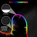 Miniatyrbillede 4 af 7: GMS-X5 RGB Gaming Mouse Pad med LED-lys i 7 farver Sort