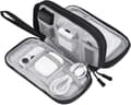 Reisekabelarrangør Vanntett, Tilbehør Kabelveske Bærbar for Lader, USB-minne, SD-kort og Adaptere, Svart Black