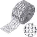 Silver Rhinestone-band med diamanter, festdekoration