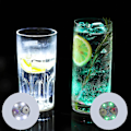 Miniatyrbillede 3 af 5: Led-glasbrikker, 20 stk. farverige led-klistermærker, oplyste barbrikker, tunnel/flaskelys til øl, vin, glas, drikkevarer, hjem, blinkende lys Rock blue S