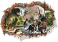 3D Väggtatuering, Dinosaurieväggdekal för Barnrum