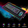 Miniatyrbillede 2 af 7: GMS-X5 RGB Gaming Mouse Pad med LED-lys i 7 farver Sort