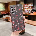 För Samsung Galaxy S21 5G Skal med små blommor