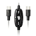 Miniatyrbild 4 av 5: USB Midi-kabeladapter, USB typ A hane till Midi Din 5-stifts in-out-kabelgränssnitt med LED-indikator [DB] Som visas