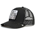Miniatyrbillede 2 af 2: Voksen Black Panther Mesh Cap Sommer Baseball Cap Trucker Cap W-WELLNGS Tiger - Sort Tiger - Sort Tiger - Black