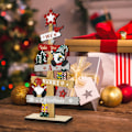 Miniatyrbild 3 av 4: Julbordsskylt i trä Julborddekoration Jultomtebordsskylt Juldukning Julfest A