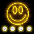 Neonljus med Smiley-ansikte för Dekoration LED Nattlampa USB Barnpresent