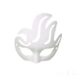 Miniatyrbillede 1 af 2: Børnemaske Hvid Håndmalet Papirmasse Maske Børnemaleri Maske Hvid Embryo Farvemaske Fønix phoenix
