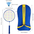 Miniatyrbild 2 av 5: 1 Par Badmintonracket för Barn Badmintonset för Barn Nylonlegering Lätt Racket för Barn, Utomhus Sport