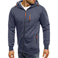 Pikkukuva 2 / 4: Miesten hupparit, huppareita vetoketjulla, kevyet takit 1 Grey XL
