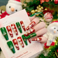 Miniatyrbild 5 av 5: Julnaglar, bärbara nagelkonstplåster, nagelkonst, nageltips