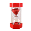 Miniatyrbild 1 av 6: Sandtimer 3/5/10/20/30/60 minuter kökstimer barnspel leksaker, prydnader, högkvalitativ anti-fall sandtimer red 5 minutes