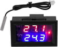 Digital DC-termostat, Sunmostar, 12 V, -50 -110, Plast, Svart