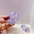 Miniatyrbilde 6 av 7: Etui for AirPods 2. / 1. generasjon med nøkkelring, Søtt klart glitter blomsterbeskyttelsesetui, Myk transparent TPU for AirPods 2/1 etui