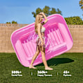 Miniatyrbild 2 av 8: YATOUT Joy Stor Uppblåsbar Flytande Solstol för Pool, Solsäng, Uppblåsbar Solmadrass, Kan Användas Utomhus, Trädgård, Bakgård Transparent pink