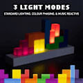 Miniatyrbilde 2 av 5: Tetris Lampe, Attoe LED Tetris Stablebar Nattlampe