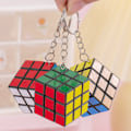 Miniatyrbild 3 av 7: 3 cm liten Rubiks kub 3 nivåer med nyckelring Rubiks kub hänge pedagogisk leksak barns intelligens Rubiks kub (utan nyckelring) Without keychain