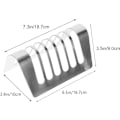 Miniatyrbilde 3 av 6: 1 stk Brødrist i Rustfritt Stål, Toast Holder, 6 Skiver, Bordstativ for Ristet Brød, Brødrist i Metall, Bakebrett, Frokost 6 kortplatser