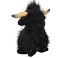 Miniatyrbillede 1 af 2: Simuleret Skotsk Højlandskø Plush Legetøj Børnedukke Sort black