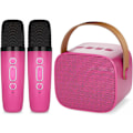 Pikkukuva 1 / 7: Karaoke-kone lapsille, jossa 2 langatonta mikrofonia, kannettava Bluetooth-kaiutin, lahjalelut tytöille ja pojille syntymäpäivänä Rose 2 Mic