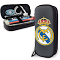 Miniatyrbillede 1 af 5: Real Madrid Læder Penalhus Blyant Etui Stationery Taske Kontor Bærbar Opbevaringsboks Kosmetikboks Mappe bd002948 FARVE One Size